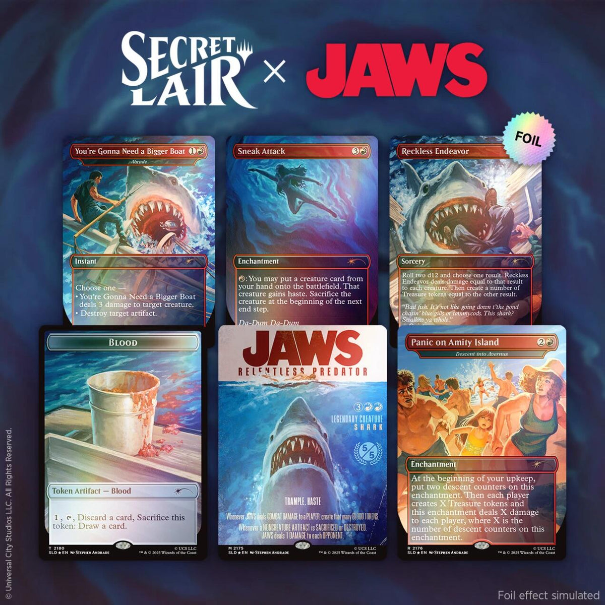 Secret Lair: Drop Series - Secret Lair x Jaws: Terror of Amity Island (Rainbow Foil Edition)