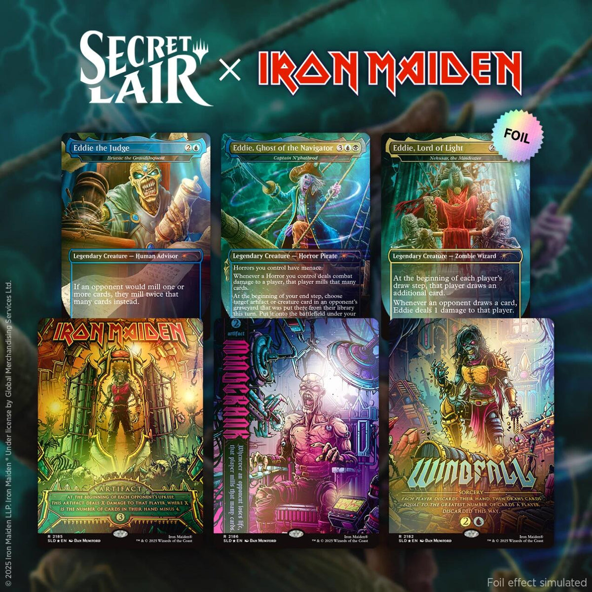 Secret Lair: Drop Series - Secret Lair x Iron Maiden: Eddie Unchained (Rainbow Foil Edition)