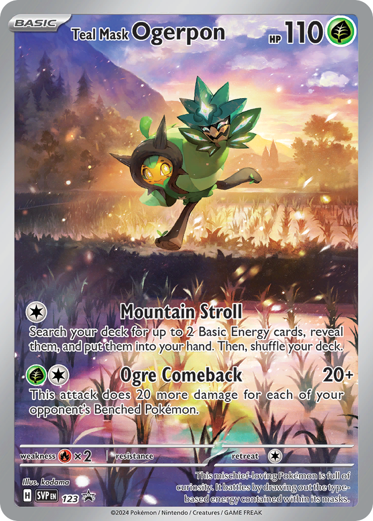 Teal Mask Ogerpon (123) (Pokemon Center Exclusive) [Scarlet & Violet: Black Star Promos]