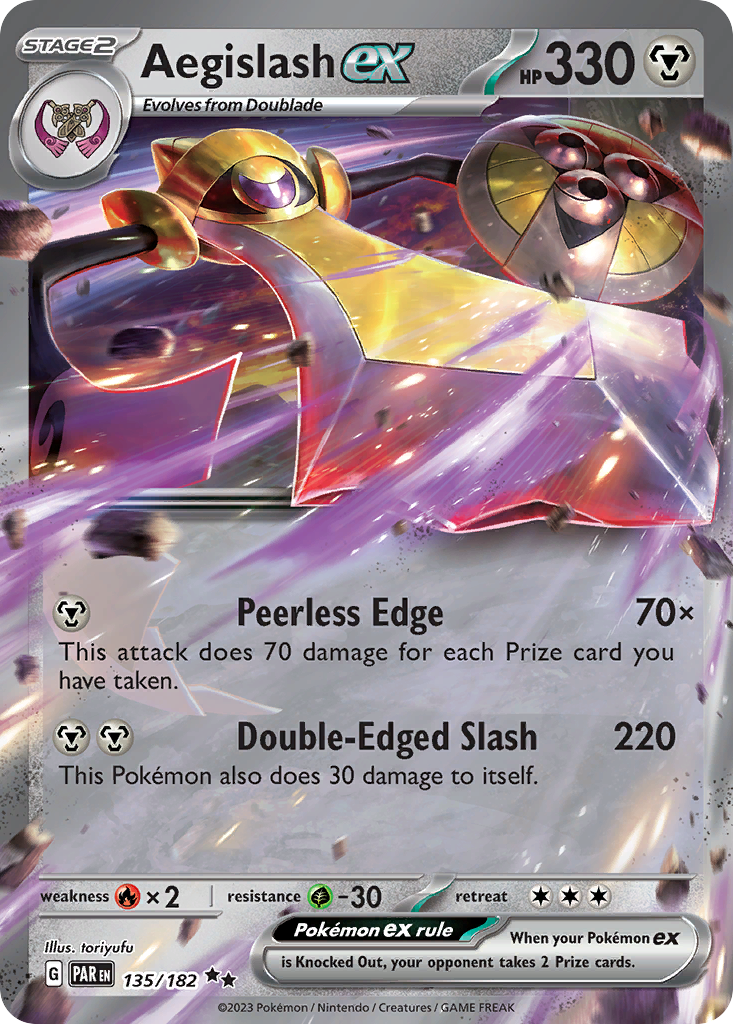 Aegislash ex (135/182) (Jumbo Card) [Scarlet & Violet: Paradox Rift]