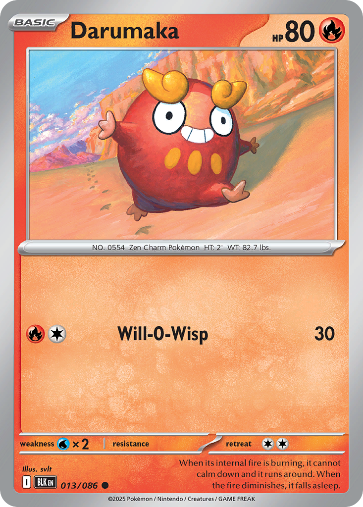 Darumaka (013/086) (Master Ball Pattern) [Scarlet & Violet: Black Bolt]