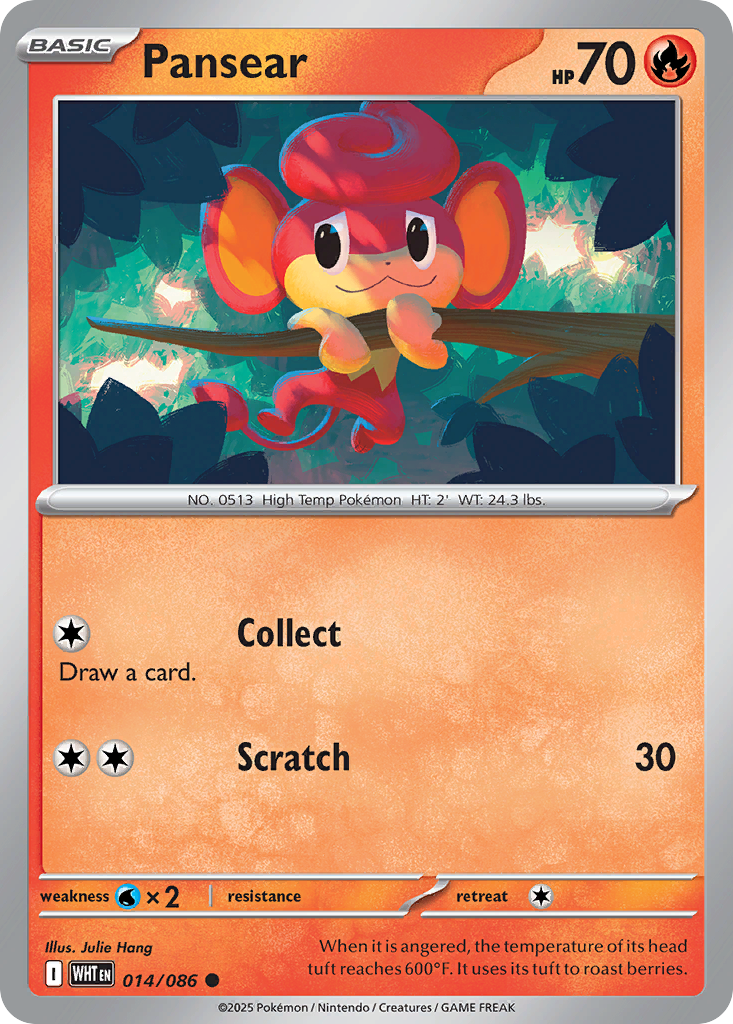 Pansear (014/086) (Poke Ball Pattern) [Scarlet & Violet: White Flare]