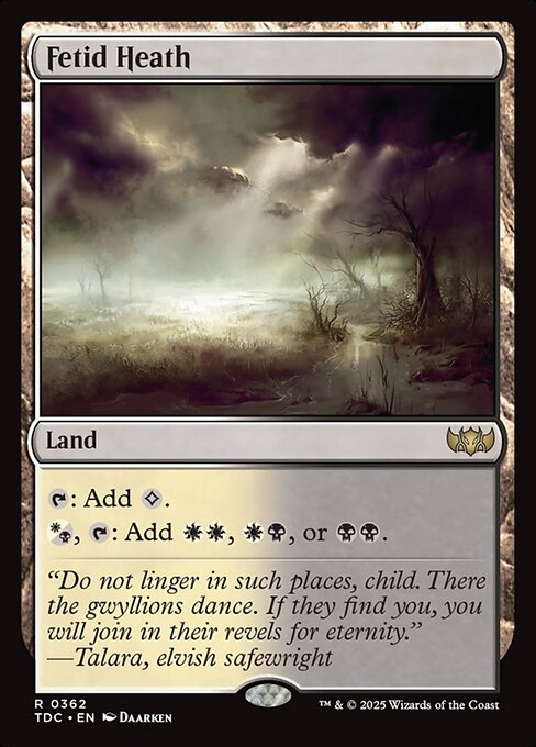 Fetid Heath [Tarkir: Dragonstorm Commander]