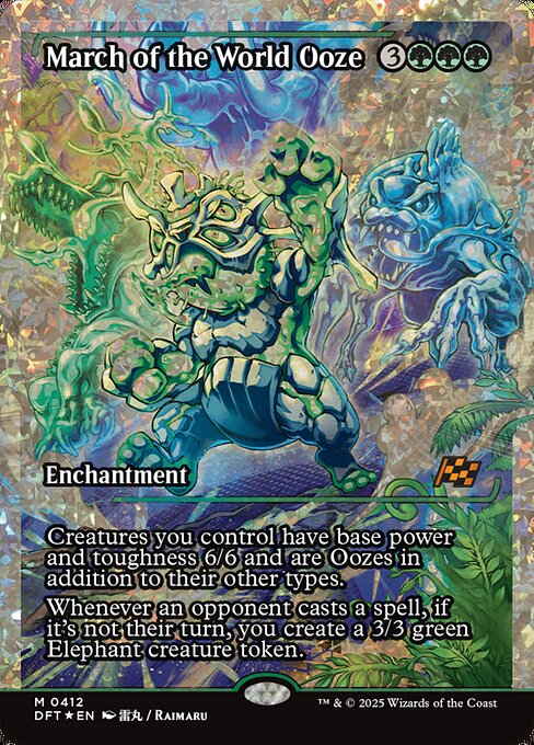 March of the World Ooze (Showcase Fracture Foil) (Japanese) [Aetherdrift]