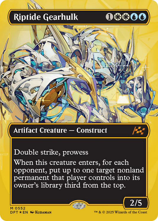 Riptide Gearhulk (Borderless) (First-Place Foil) [Aetherdrift]