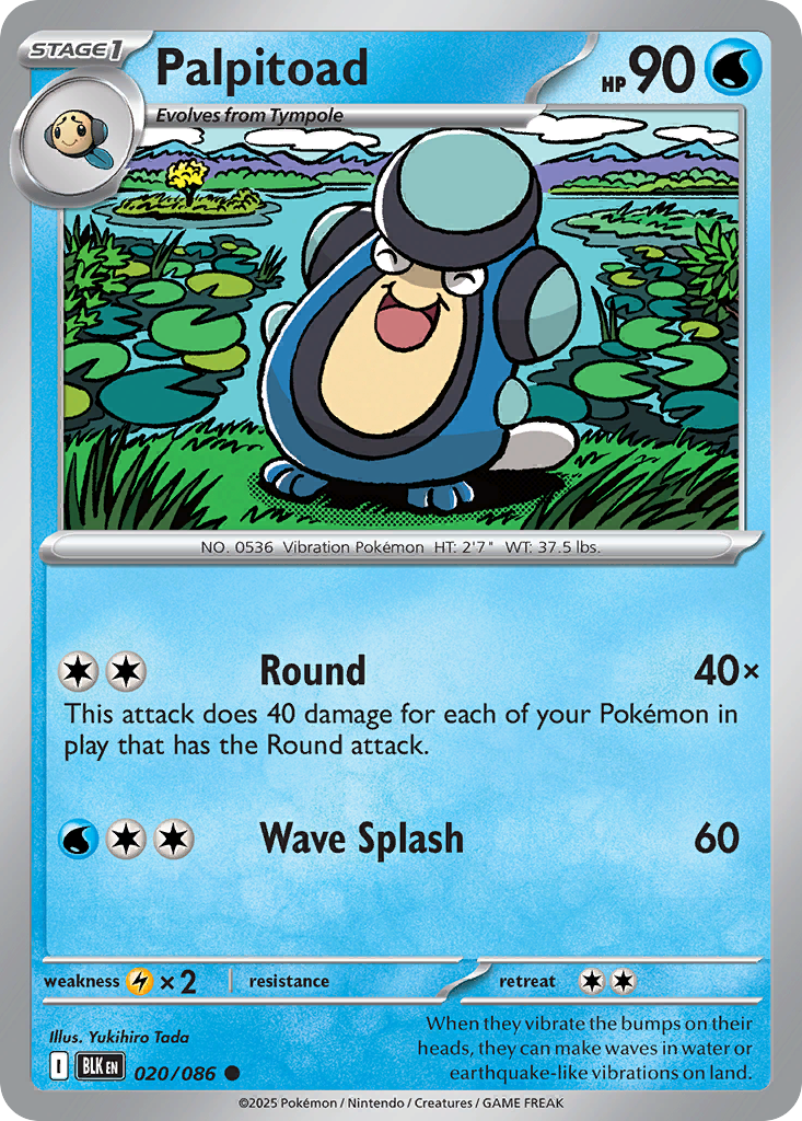 Palpitoad (020/086) (Poke Ball Pattern) [Scarlet & Violet: Black Bolt]
