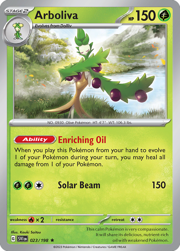 Arboliva (023/198) (Theme Deck Exclusive) [Scarlet & Violet: Paldean Fates]