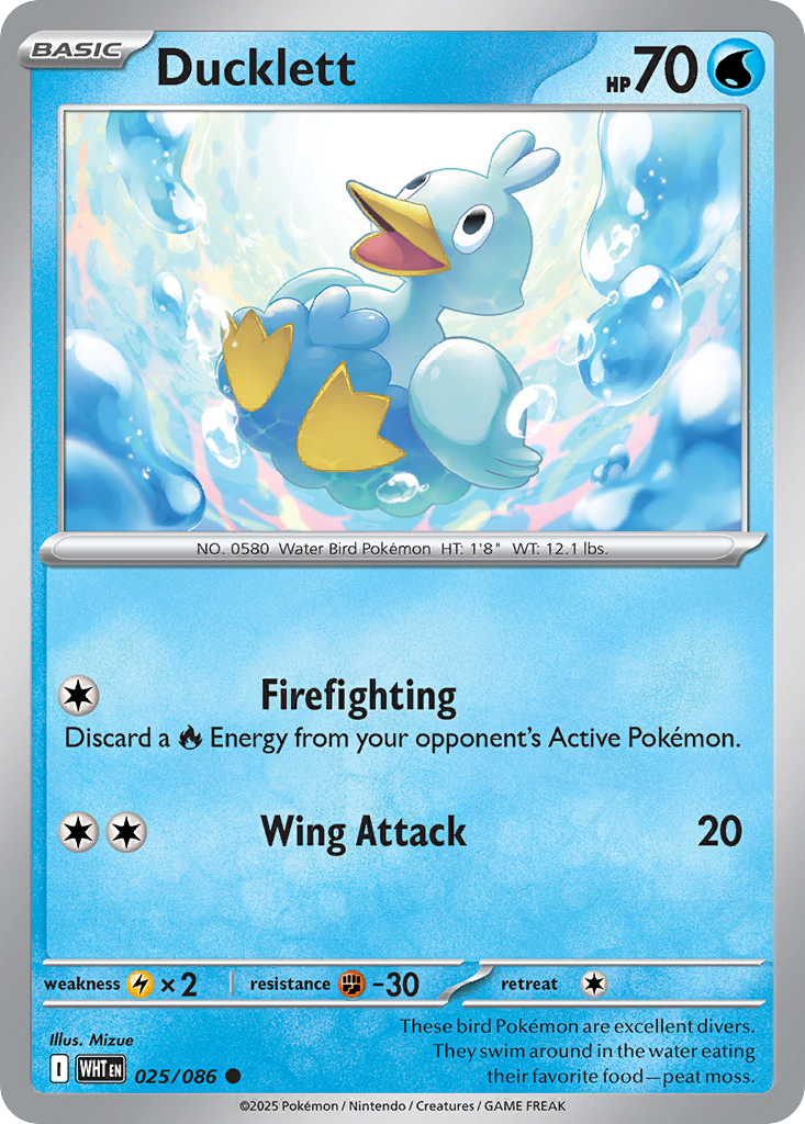 Ducklett (025/086) (Poke Ball Pattern) [Scarlet & Violet: White Flare]