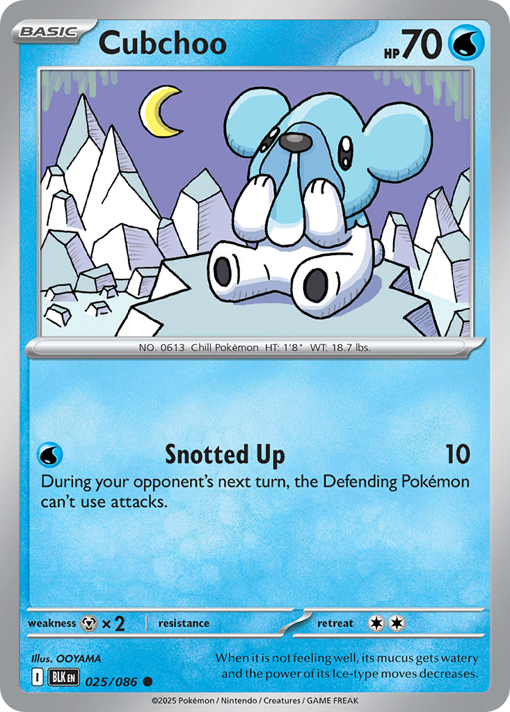 Cubchoo (025/086) (Poke Ball Pattern) [Scarlet & Violet: Black Bolt]