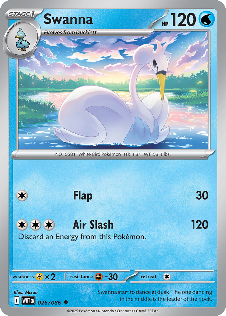 Swanna (026/086) (Master Ball Pattern) [Scarlet & Violet: White Flare]