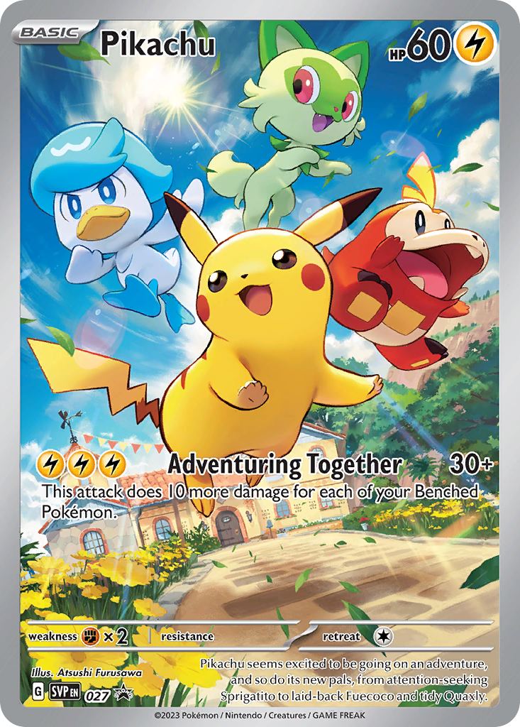 Pikachu (027) (Pokemon Center Exclusive) [Scarlet & Violet: Black Star Promos]