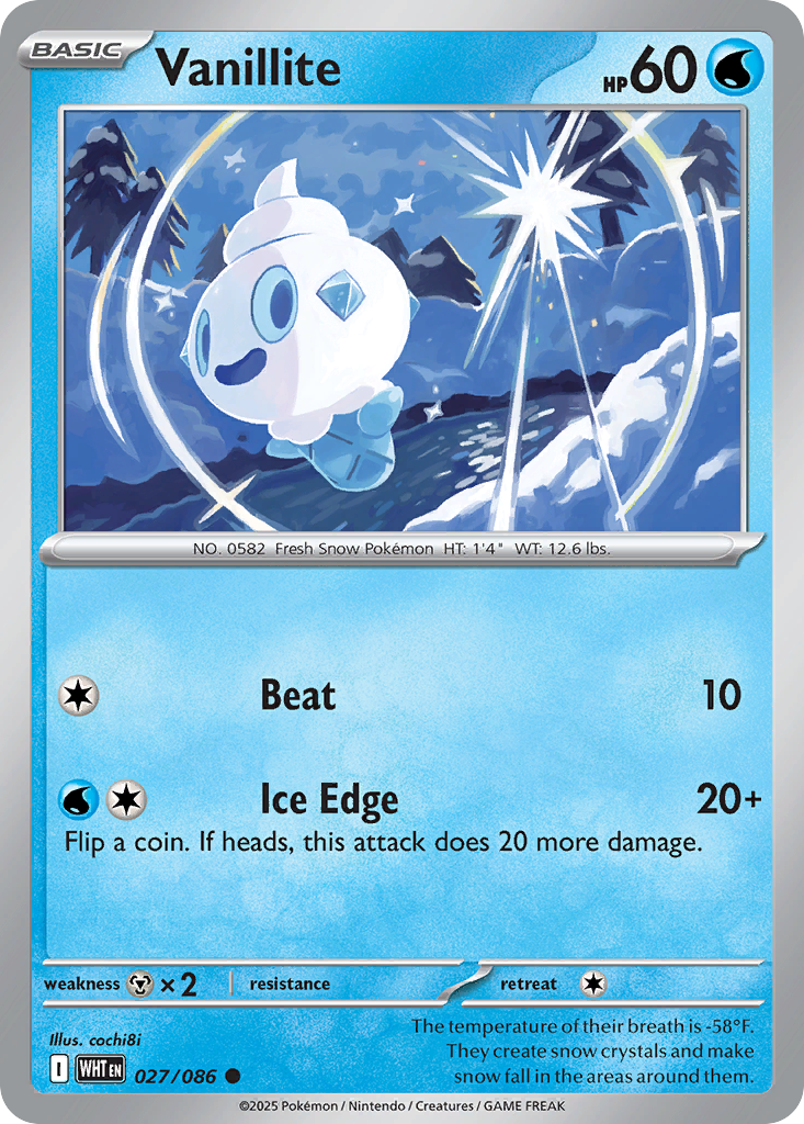 Vanillite (027/086) (Master Ball Pattern) [Scarlet & Violet: White Flare]