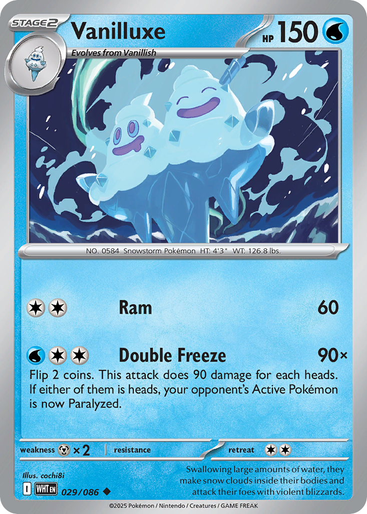 Vanilluxe (029/086) (Poke Ball Pattern) [Scarlet & Violet: White Flare]