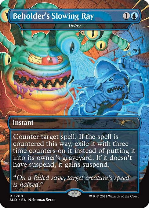 Beholder's Slowing Ray - Delay (Rainbow Foil) [Secret Lair Drop Series]