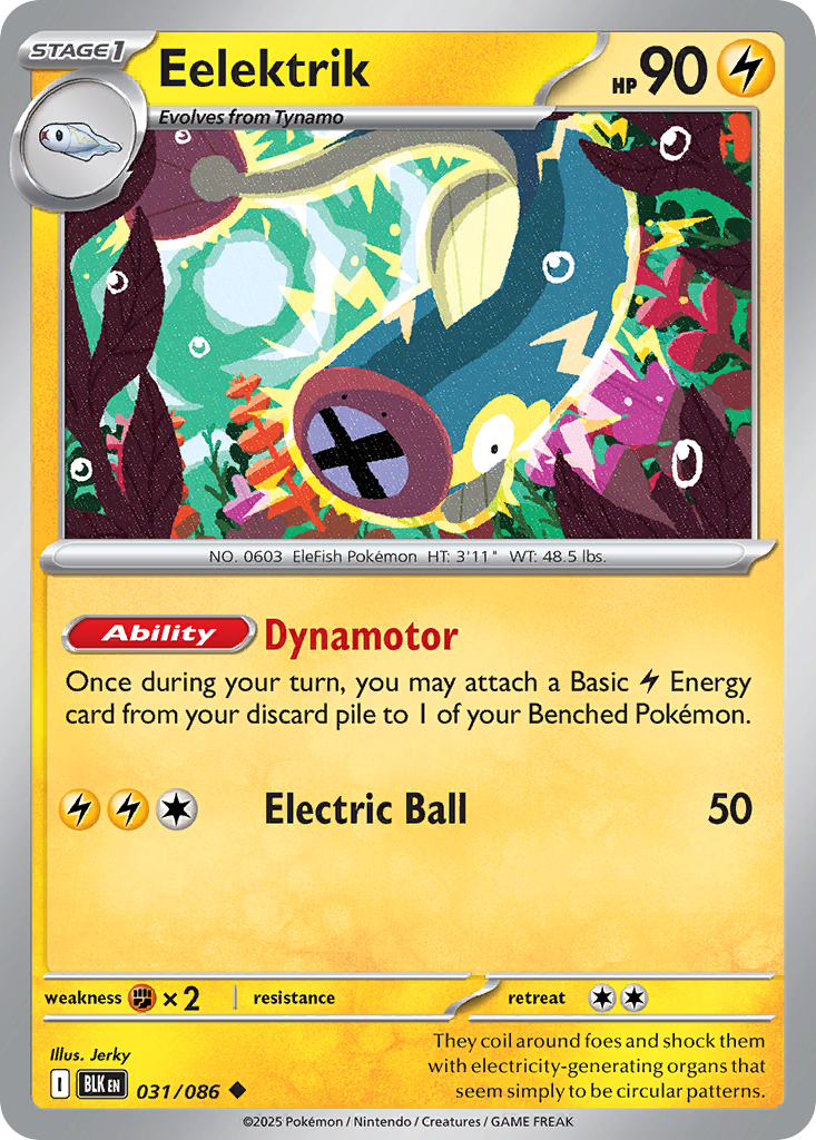 Eelektrik (031/086) (Master Ball Pattern) [Scarlet & Violet: Black Bolt]