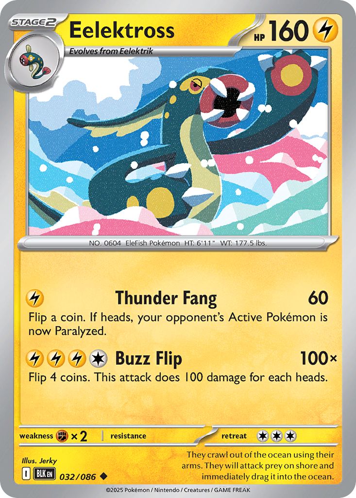 Eelektross (032/086) (Master Ball Pattern) [Scarlet & Violet: Black Bolt]