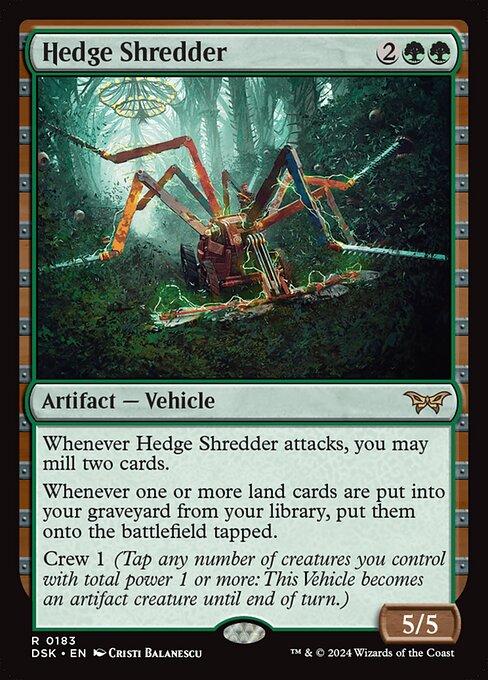 Hedge Shredder (Promo Pack) [Duskmourn: House of Horror Promos]