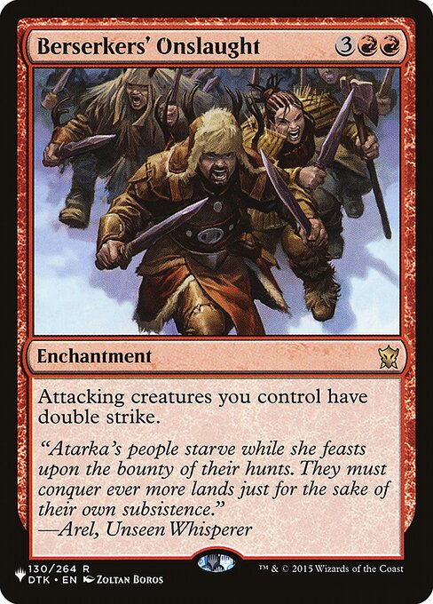 Berserkers' Onslaught [The List]