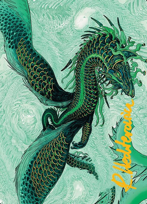Teval, Arbiter of Virtue Art Card (38/54) (Gold-Stamped Signature) [Tarkir: Dragonstorm Art Series]