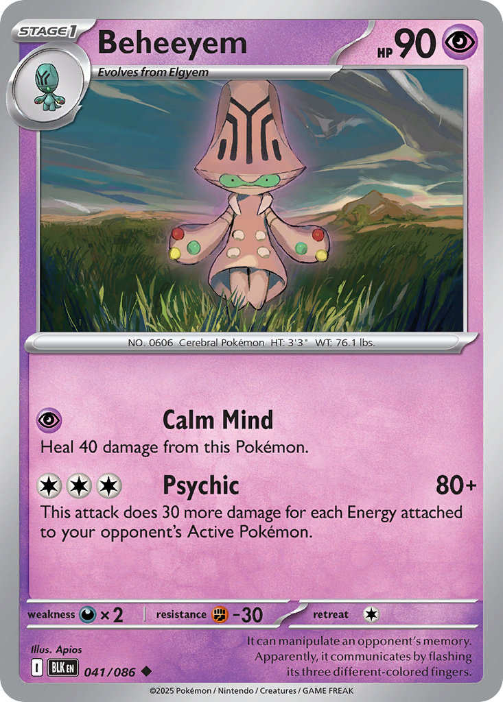 Beheeyem (041/086) (Poke Ball Pattern) [Scarlet & Violet: Black Bolt]