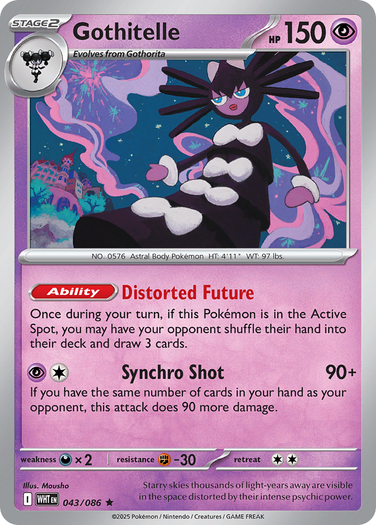 Gothitelle (043/086) (Master Ball Pattern) [Scarlet & Violet: White Flare]