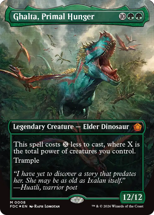 Ghalta, Primal Hunger (Borderless) [Foundations Commander]