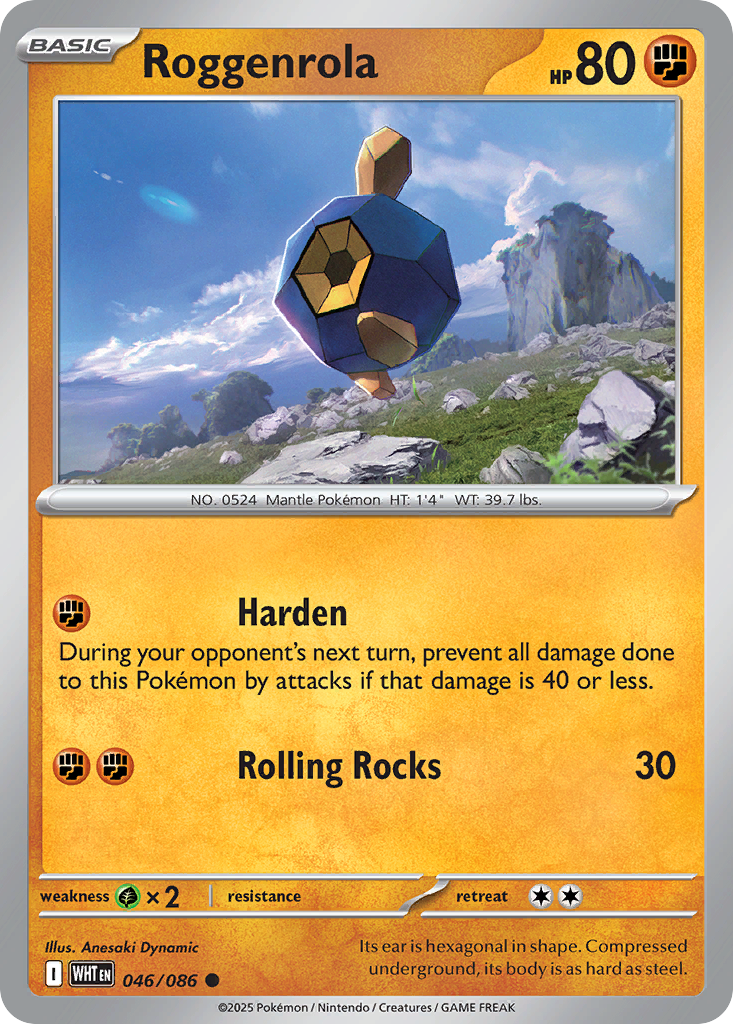 Roggenrola (046/086) (Poke Ball Pattern) [Scarlet & Violet: White Flare]