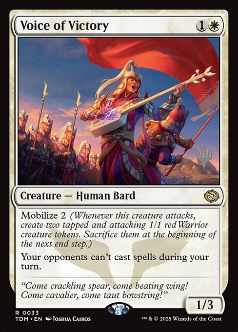 Voice of Victory (Promo Pack) [Tarkir: Dragonstorm Promos]