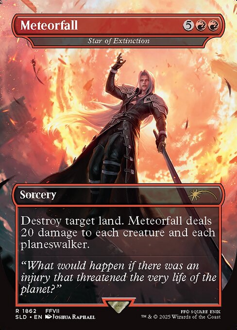 Meteorfall - Star of Extinction (Rainbow Foil) [Secret Lair Drop Series]