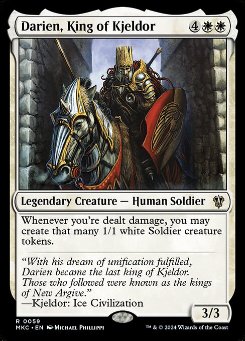 Darien, King of Kjeldor [Murders at Karlov Manor Commander]
