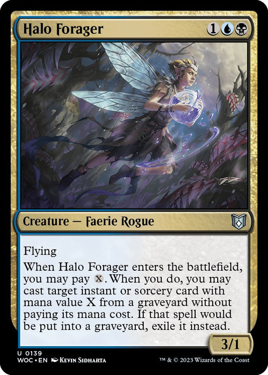 Halo Forager [Wilds of Eldraine Commander]