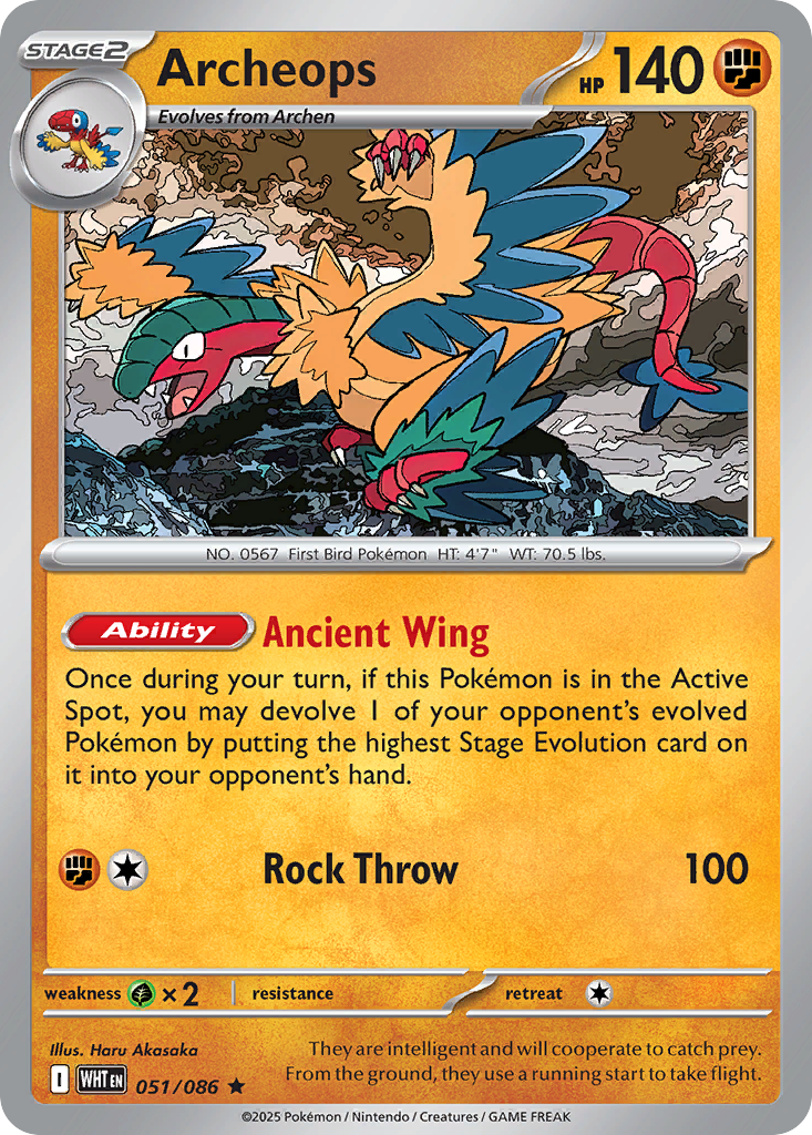 Archeops (051/086) (Master Ball Pattern) [Scarlet & Violet: White Flare]