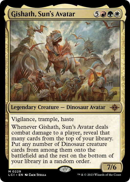 Gishath, Sun's Avatar (Promo Pack) [The Lost Caverns of Ixalan Promos]