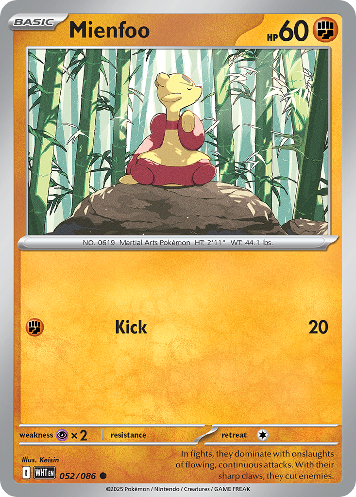 Mienfoo (052/086) (Master Ball Pattern) [Scarlet & Violet: White Flare]
