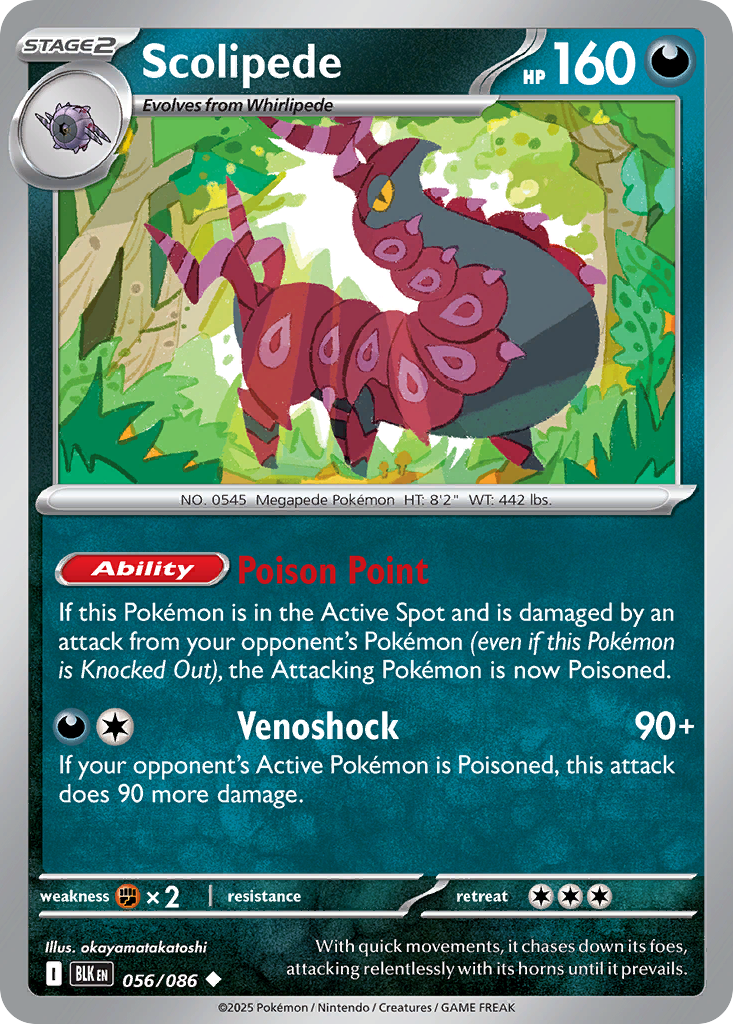 Scolipede (056/086) (Poke Ball Pattern) [Scarlet & Violet: Black Bolt]
