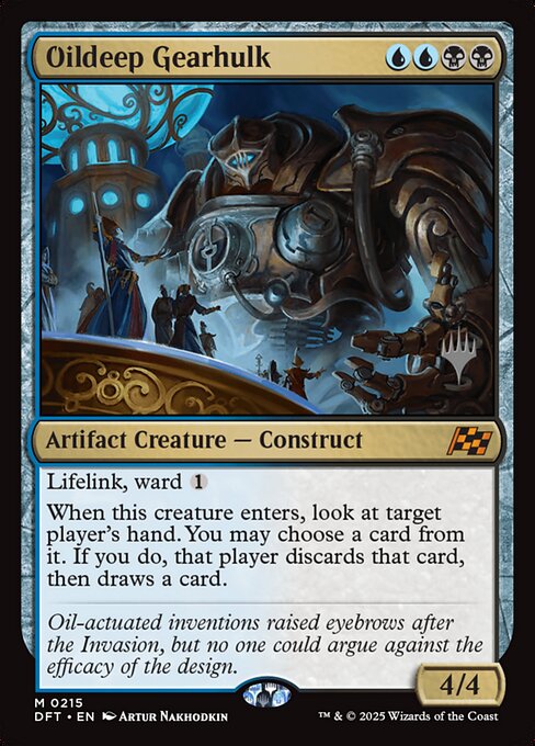 Oildeep Gearhulk [Aetherdrift Prerelease Promos]
