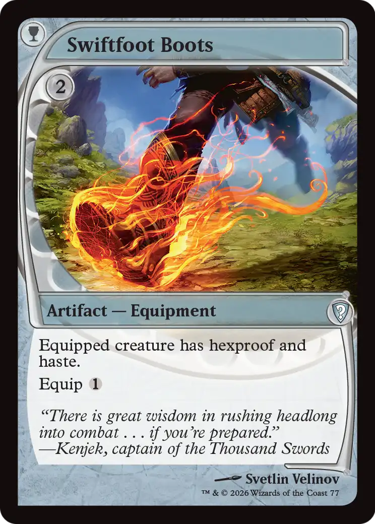 Swiftfoot Boots (Future Sight) [Mystery Booster: Commander Edition]