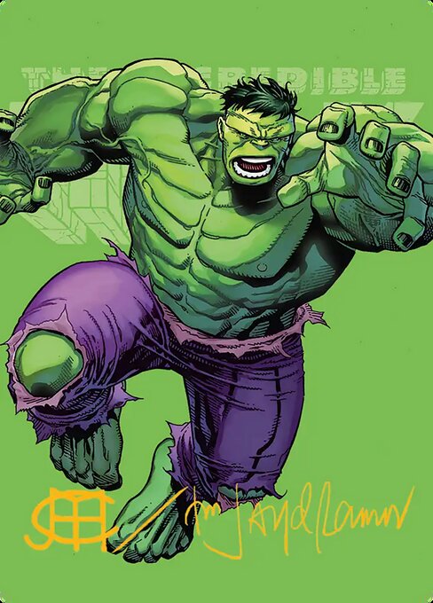The Incredible Hulk Art Card [Marvel Super Heroes Art Series]