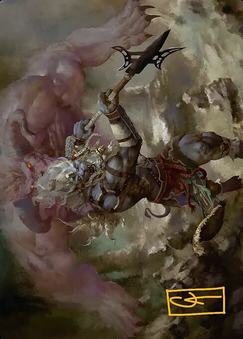 Kimahri, Valiant Guardian Art Card (Gold-Stamped Signature) [FINAL FANTASY Art Series]