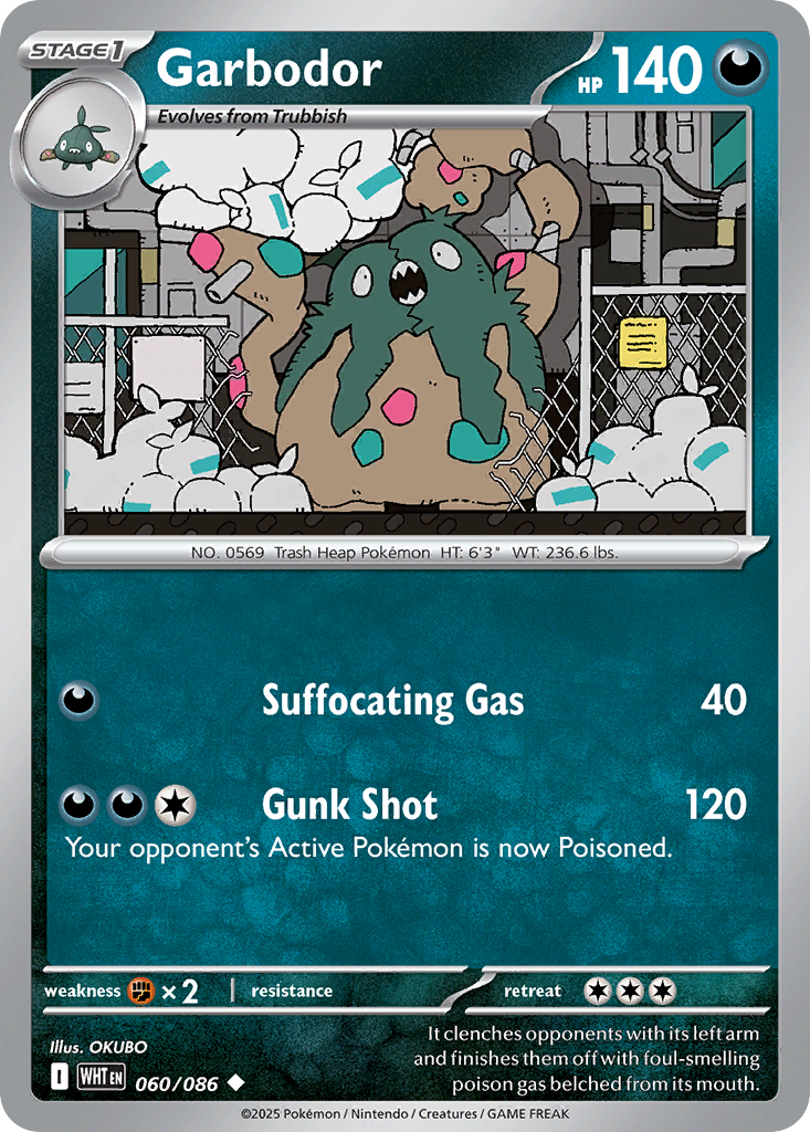 Garbodor (060/086) (Poke Ball Pattern) [Scarlet & Violet: White Flare]