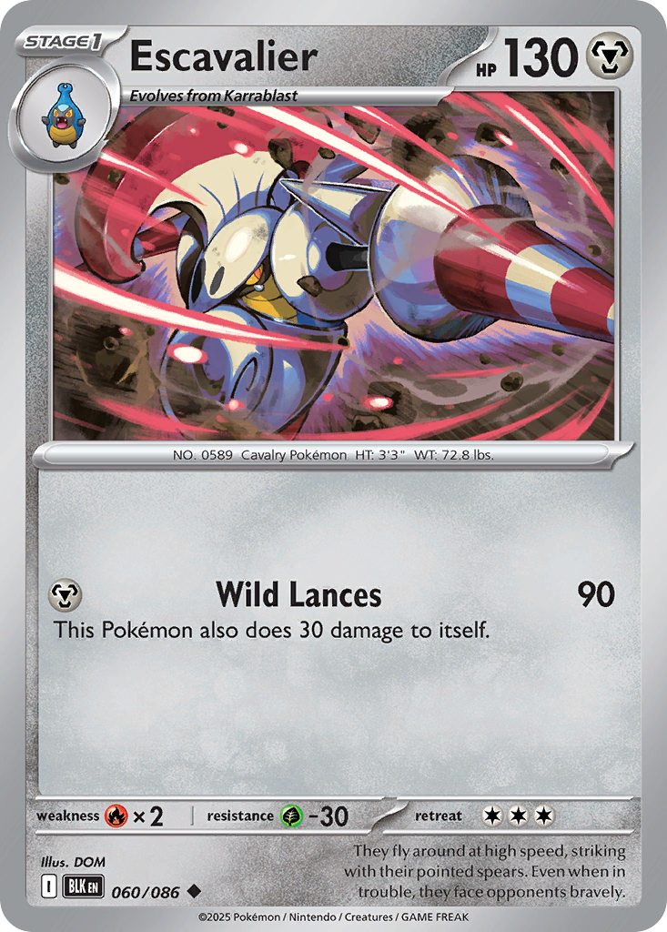 Escavalier (060/086) (Poke Ball Pattern) [Scarlet & Violet: Black Bolt]
