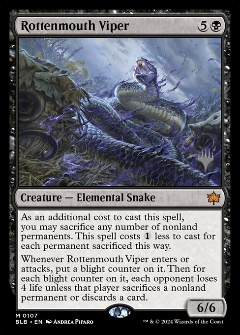 Rottenmouth Viper [Bloomburrow Prerelease Promos]