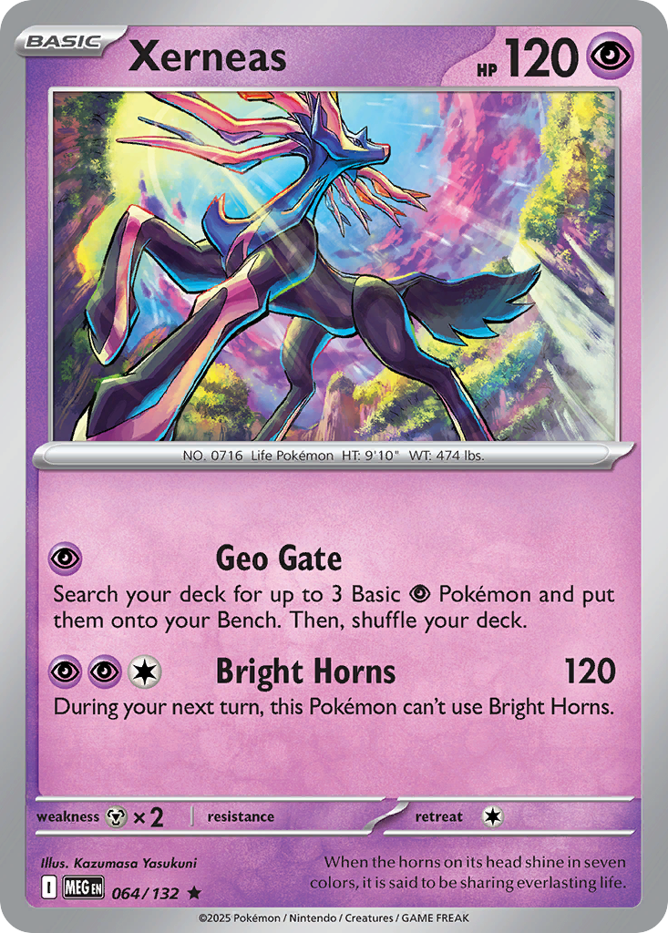 Xerneas (064/132) (Build & Battle Box) [Mega Evolution Promo]