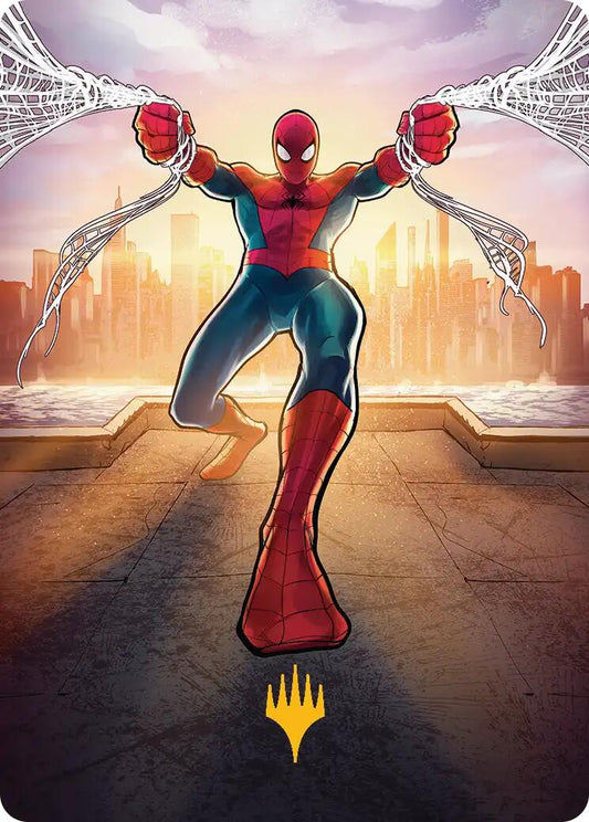 Amazing Spider-Man Art Card (36/54) (Gold-Stamped Planeswalker Symbol) [Marvel's Spider-Man Art Series]