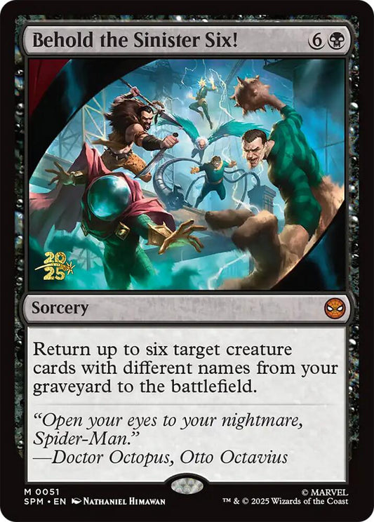 Behold the Sinister Six! [Marvel's Spider-Man Prerelease Promos]