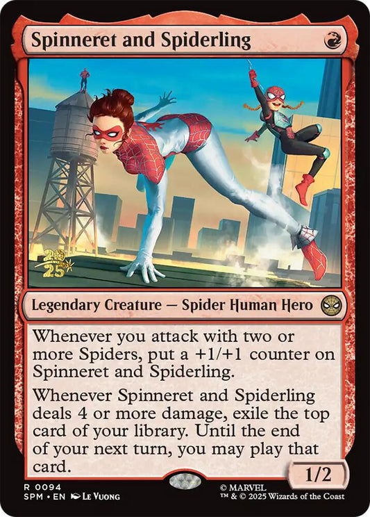 Spinneret and Spiderling [Marvel's Spider-Man Prerelease Promos]