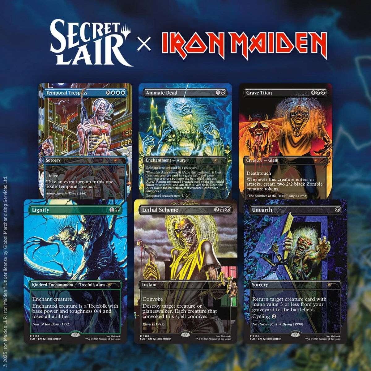Secret Lair: Drop Series - Secret Lair x Iron Maiden: Album Art (Non-Foil Edition)