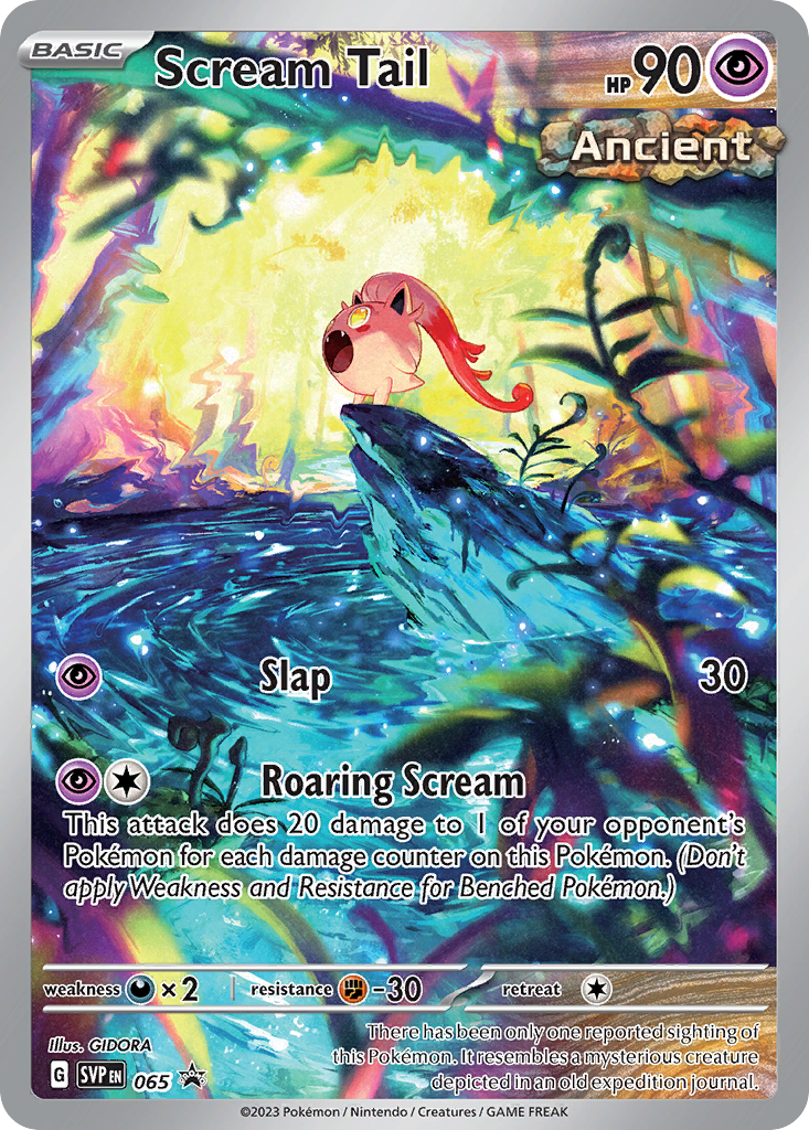 Scream Tail (065) (Pokemon Center Exclusive) [Scarlet & Violet: Black Star Promos]