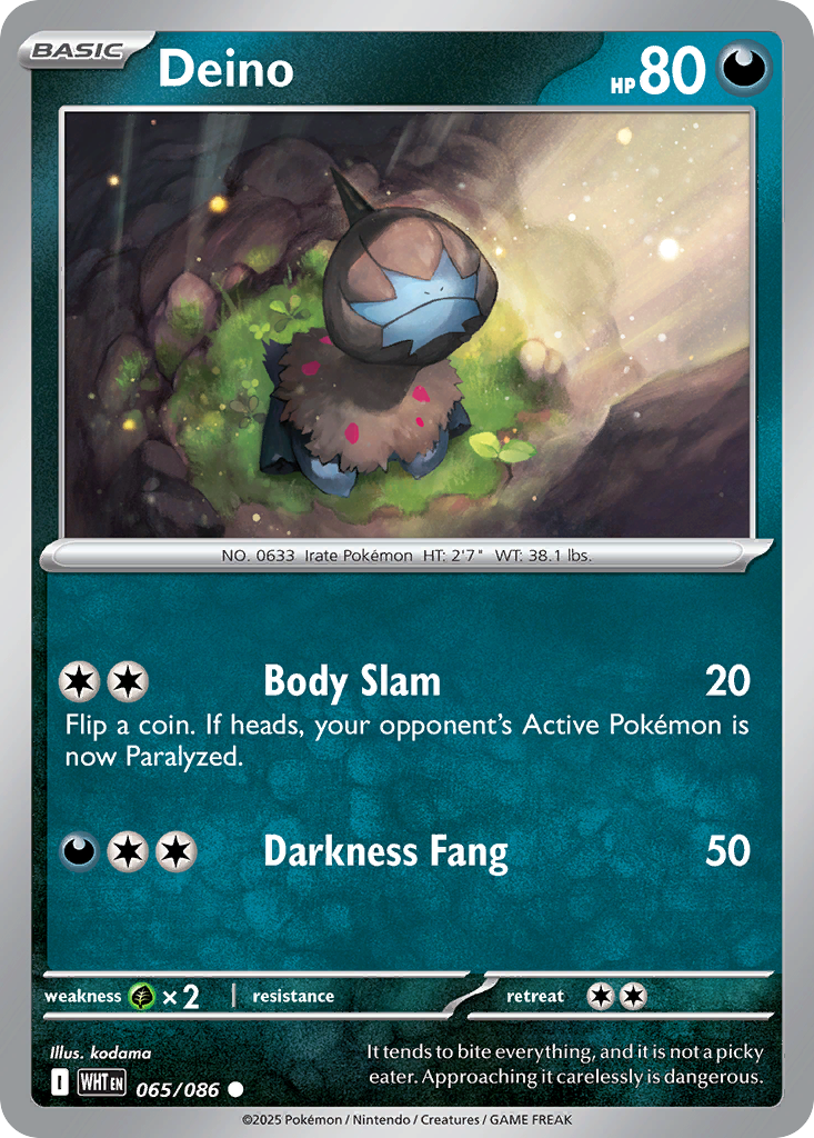 Deino (065/086) (Poke Ball Pattern) [Scarlet & Violet: White Flare]