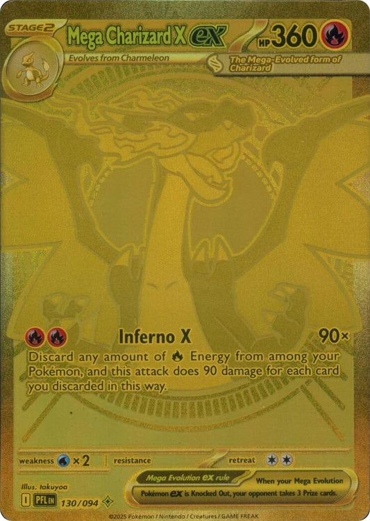 Mega Charizard X ex (130/094) [Mega Evolution: Phantasmal Flames]